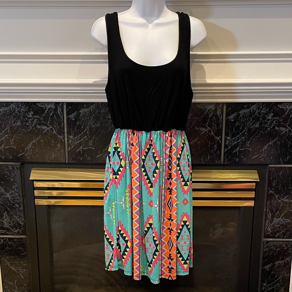 Tribal Print Sun Dress